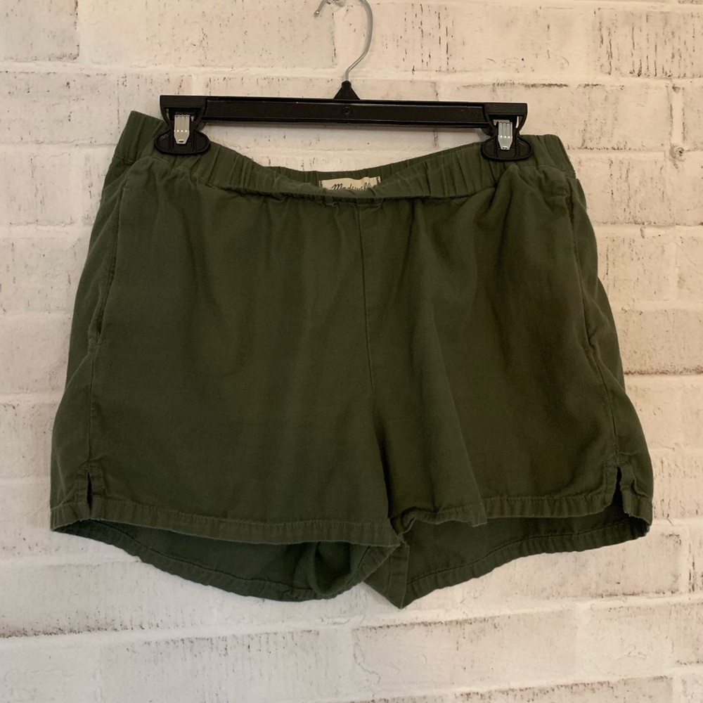 Madewell Olive Utility Pull-On Athletic Shorts